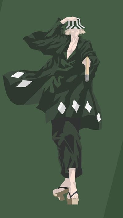 Kisuke Urahara, Bleach, Shinigami, iconic, mysterious, green, bucket hat, wise, character, anime, fan art, cool, manga, Geta, Soul Society, inventor, shopkeeper, Gin, bankai, swordsman