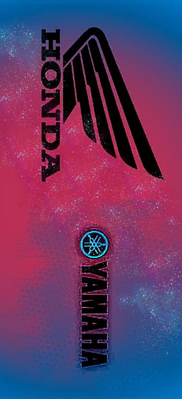 Honda and yamaha, bikes, brands, dirtbikes, honda, yamaha, mobile wallpaper, android wallpaper, iPhone wallpaper, phone wallpaper
