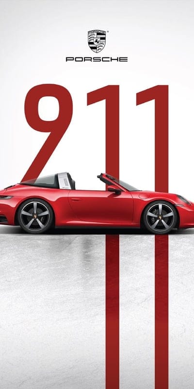 Porsche, car, red, mobile wallpaper, android wallpaper, iPhone wallpaper, phone wallpaper 