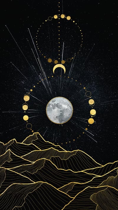 planets,moon,mountaions,art