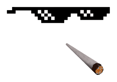 Thug Life Glasses, пікселізований мем, справлятися 