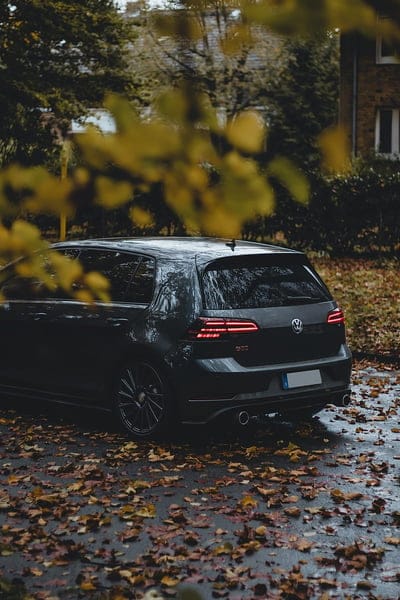 Vw Golf gti, autumn, back, car, mobile wallpaper, android wallpaper, iPhone wallpaper, phone wallpaper
