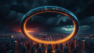 City,Ring,Circle,Lava,Futuristic,Dark,Cool,Sci Fi,8k wallpaper,4k wallpaper,Hd Backgrounds,Hq Wallpaper,Wallpaper,Hd Wallpaper,High Quality,Clouds