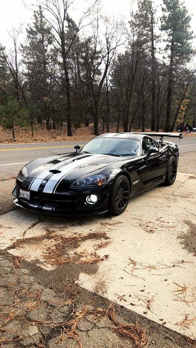 Viper GT3, dodge, black, car, supercar sports, america, muscle, forest, mobile wallpaper, android wallpaper, iPhone wallpaper, phone wallpaper
