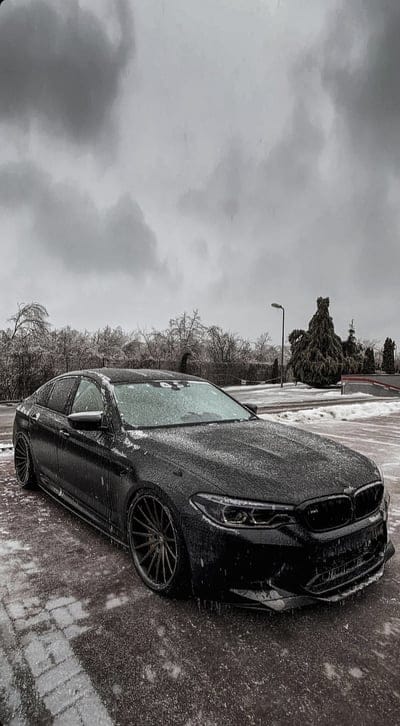 Bmw M5, car, bmw, black, winter, speed, mobile wallpaper, android wallpaper, iPhone wallpaper, phone wallpaper