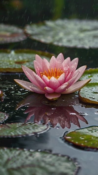 Flower,Closeup,Flower Wallpaper,Beautiful,Colorful,Rain,Nature,8k Wallpapers,4k wallpapers,Hd Backgrounds,Hq Wallpapers,Nature Wallpaper,Water Lily,Pink