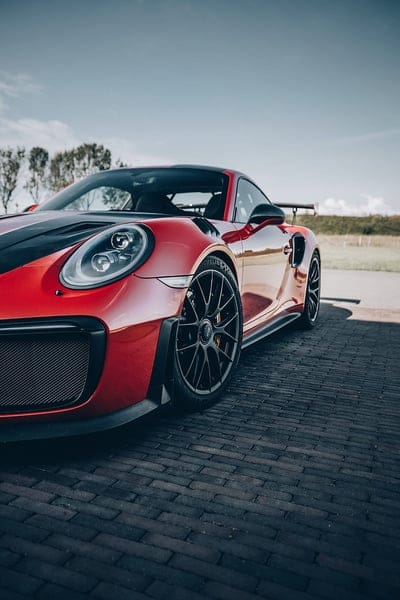 sports car, car, spoiler, front view, red, mobile wallpaper, android wallpaper, iPhone wallpaper, phone wallpaper