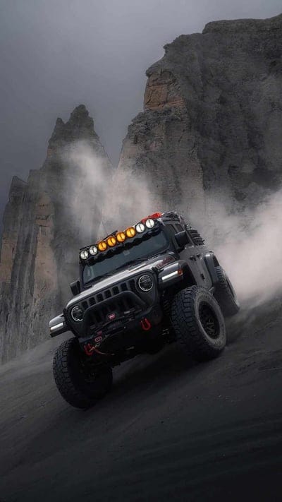 Jeep Wrangler, car, road, wagon, truck, silver, rubicon, trucks, class, mobile wallpaper, android wallpaper, iPhone wallpaper, phone wallpaper