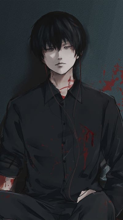 Tokyo Ghoul, Ken Kaneki, ghoul, anime, dark, kagune, powerful, character, snow, urban, fan art, mysterious