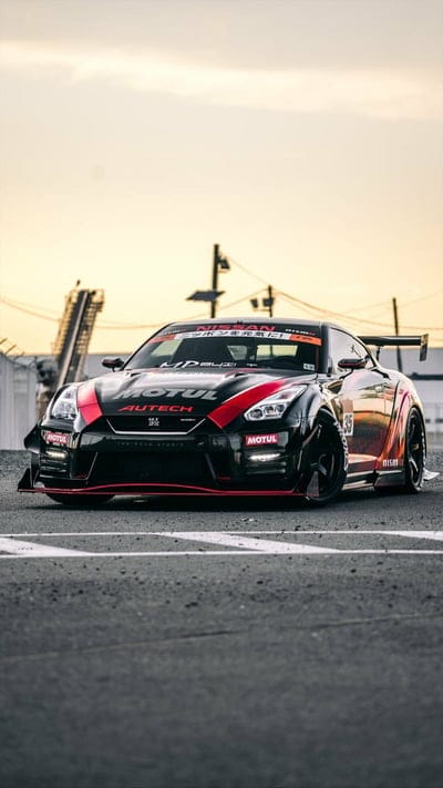 Nissan GTR GT3, car, gt, new, esports, sunset, supercar, mobile wallpaper, android wallpaper, iPhone wallpaper, phone wallpaper