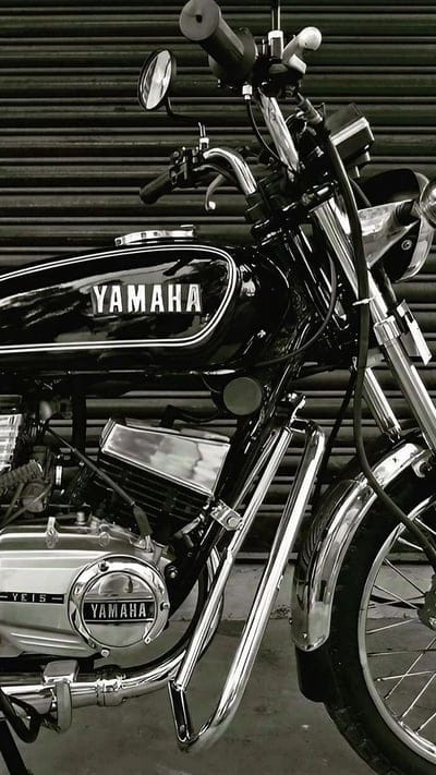 Rx100, Black Bike, yamaha bike, mobile wallpaper, android wallpaper, iPhone wallpaper, phone wallpaper