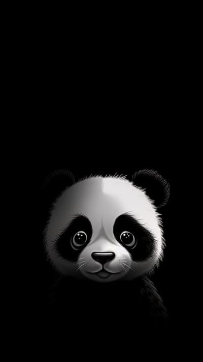 panda,animal,black and white,drakness,art