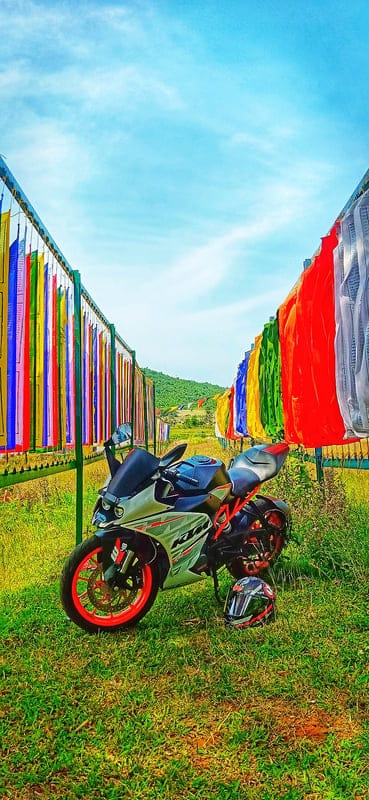 Ktm rc, bike, motercycle, natural, pink, rc 390, rc200, sky, street, mobile wallpaper, android wallpaper, iPhone wallpaper, phone wallpaper