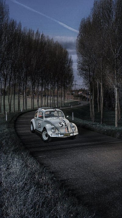 herbie, car, old, vintage, mobile wallpaper, android wallpaper, iPhone wallpaper, phone wallpaper
