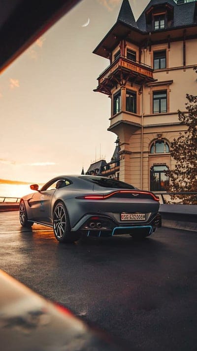 Aston Martin Vantage, car, new, esports, sunset, supercar, mobile wallpaper, android wallpaper, iPhone wallpaper, phone wallpaper