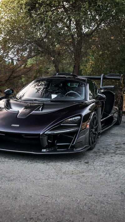 Stealth Senna, black, car, hypercar, mclaren, supercar, mobile wallpaper, android wallpaper, iPhone wallpaper, phone wallpaper