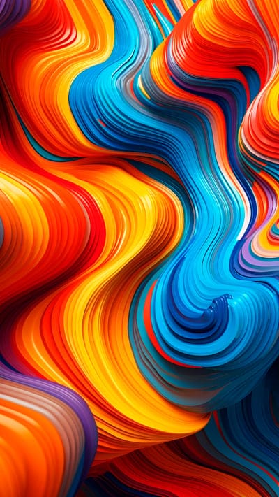 waves,volume,abstraction,colorful