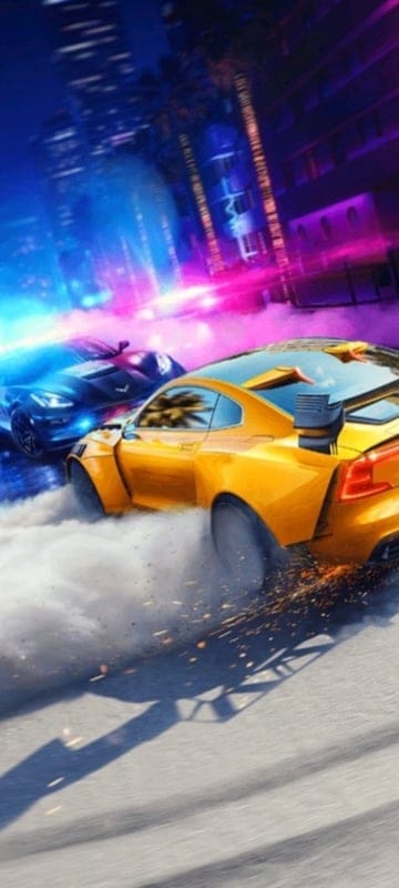 car,yellow,smoke,neon