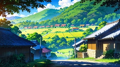 Peaceful,Quite,Serene,Scenery,Nature,Anime,Ai,Cool,Wallpaper,Ai Art,Artwork,Desktop Wallpaper,Anime Wallpaper