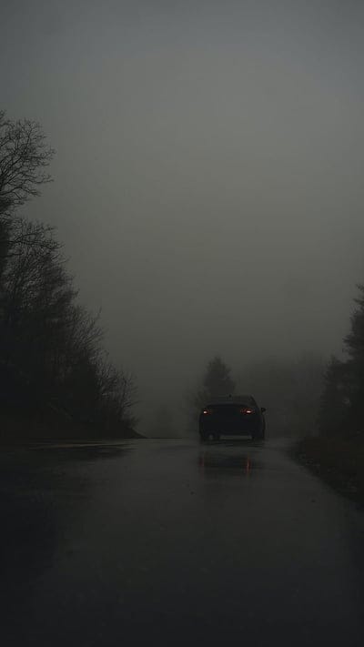 car, road, fog, dark, mobile wallpaper, android wallpaper, iPhone wallpaper, phone wallpaper