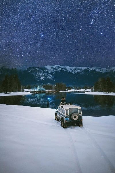 camingcar, camping, car, night, dark, land, kamp, stars, rover, sea, camp, defender, mobile wallpaper, android wallpaper, iPhone wallpaper, phone wallpaper