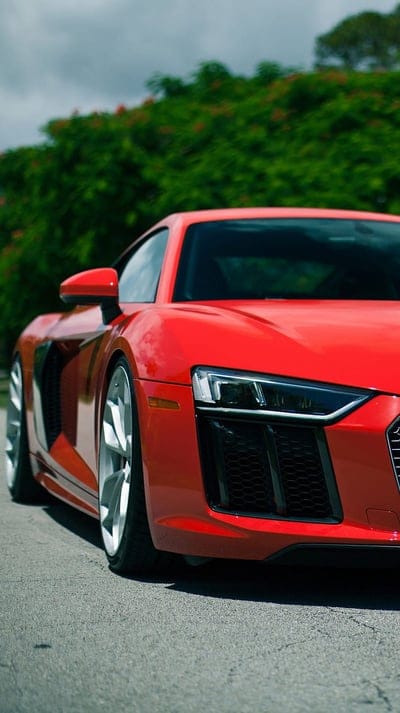 Audi R8, car, red, mobile wallpaper, android wallpaper, iPhone wallpaper, phone wallpaper