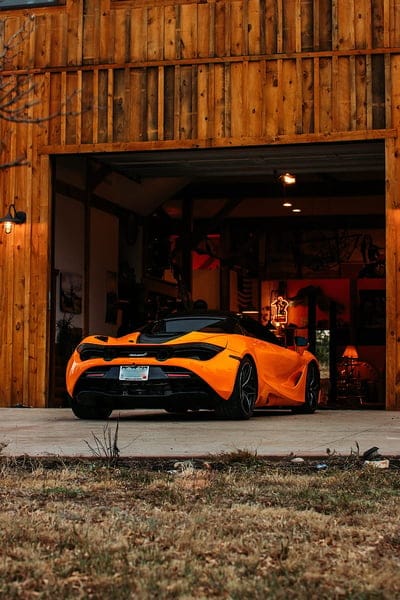 mclaren, car, supercar, orange, back view, mobile wallpaper, android wallpaper, iPhone wallpaper, phone wallpaper