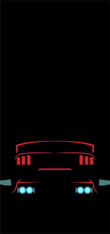 Mustang Minimal, abstract, bonito, beauty, car, carros, logo, sport car, mobile wallpaper, android wallpaper, iPhone wallpaper, phone wallpaper