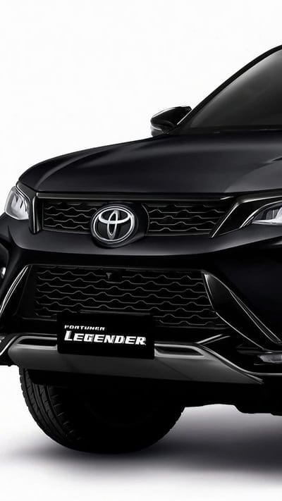 Fortuner Black, Fortuner Legender, White Background, toyota fortuner, black car, mobile wallpaper, android wallpaper, iPhone wallpaper, phone wallpaper