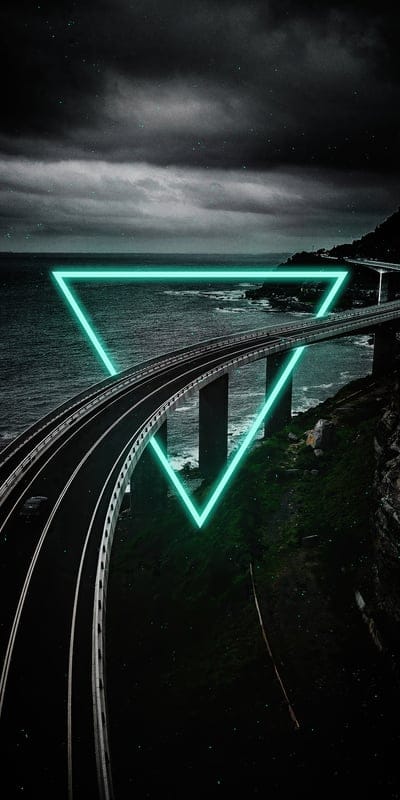 longroadatnighttopview,longroadattop,blackbridgeatnightingreentriangle,blackbridgeatnightintriangle,illuminati,blacknight,night,nature