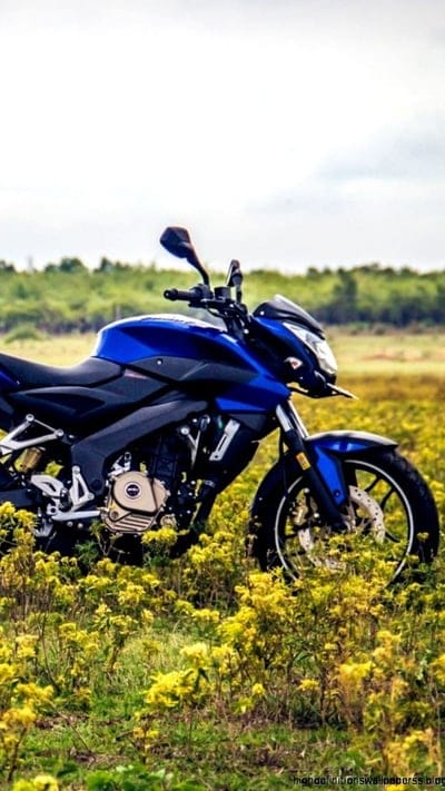 Ns 200, Blue Colour, bike, racing, plants, speed, side look, mobile wallpaper, android wallpaper, iPhone wallpaper, phone wallpaper