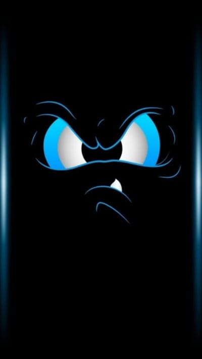 Blue Face,cartoon,neon