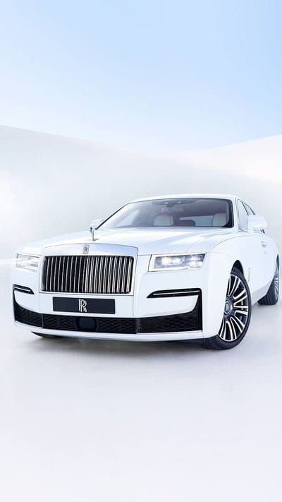 rolls royce ghost, shine, white, car, royal, mobile wallpaper, android wallpaper, iPhone wallpaper, phone wallpaper