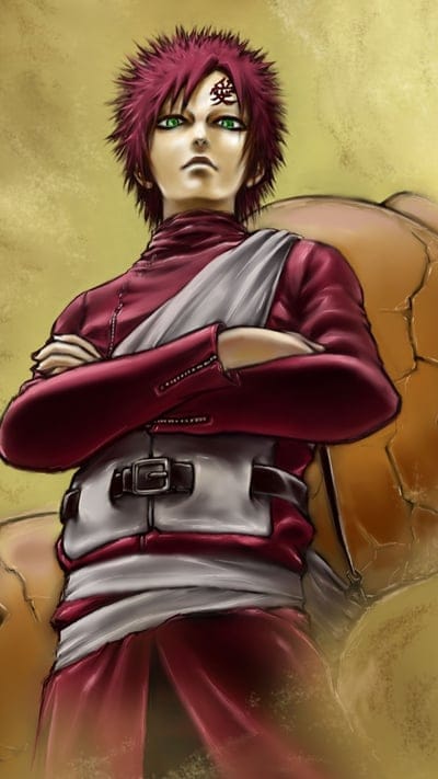 Naruto, Gaara, anime, shinobi, manga, sand, ninja, character art, shonen, Kazekage, powerful, fan art