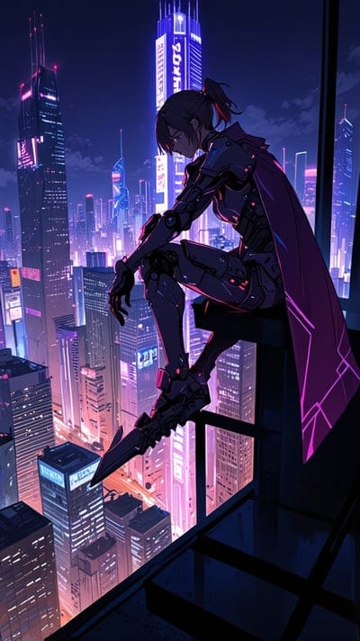 Cool,Dark,Night,Ai Wallpaper,Wallpaper,Desktop Wallpaper,Cyberpunk,City,Buildings