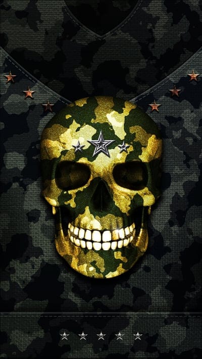 Camo skull, army