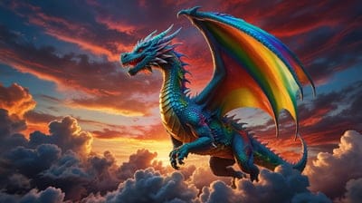 Cool,Dragon,Wallpaper,Clouds,Beautiful,Sunrise