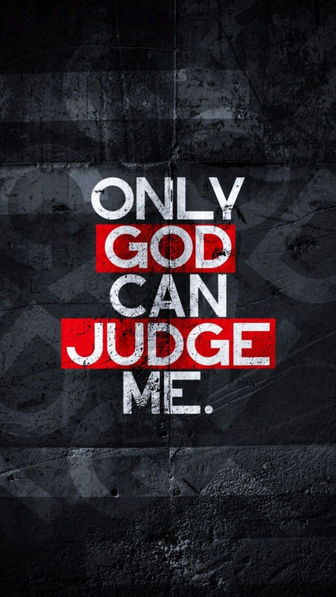 White quote text with red highlights centers a dark charcoal textured surface in this vertical composition.
