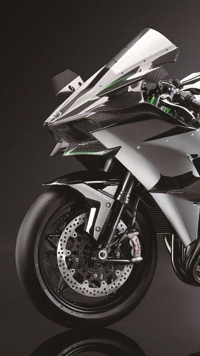 Kawasaki Ninja H2r, Black Background, sports bike, parked, mobile wallpaper, android wallpaper, iPhone wallpaper, phone wallpaper