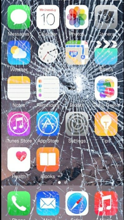 Cracked iPhone,broken,cracked screen,prank,screen,HD phone wallpaper 