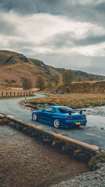 R34 GT-R Pro 1, car, carros, gtr, japon, jdm, mountain, nissan, tuning, mobile wallpaper, android wallpaper, iPhone wallpaper, phone wallpaper