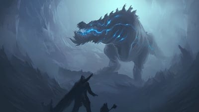 Mist,Smoke,Cave,Dino,dinosaur,sword,hero,Desktop wallpapers,Fantasy,Myth,Mythic,8k wallpapers,4k wallpapers,hd backgrounds,hq wallpapers,Mythic Wallpapers,cool