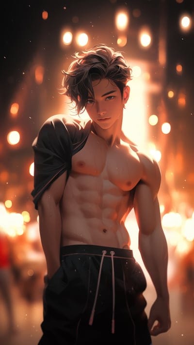 guy,pose,abs,muscles,k-pop,art