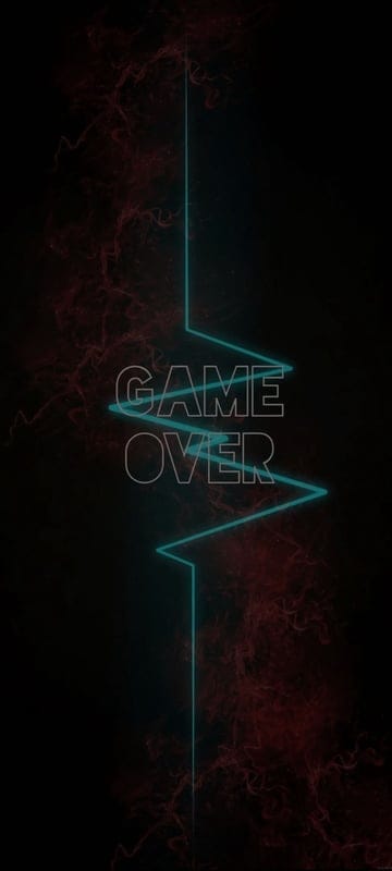 game over,red,blue,smoke,inscription