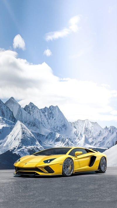 Lamborgini S, auto, automotive, aventador, aventadors, awesome, car, mountain, supercar, wheels, yellow, mobile wallpaper, android wallpaper, iPhone wallpaper, phone wallpaper