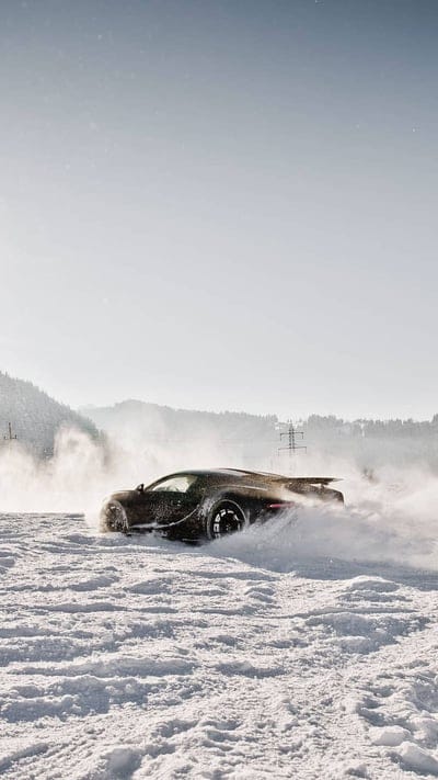 Bugatti, autos, car, chiron, car, drift, motor, snow, snow, mobile wallpaper, android wallpaper, iPhone wallpaper, phone wallpaper