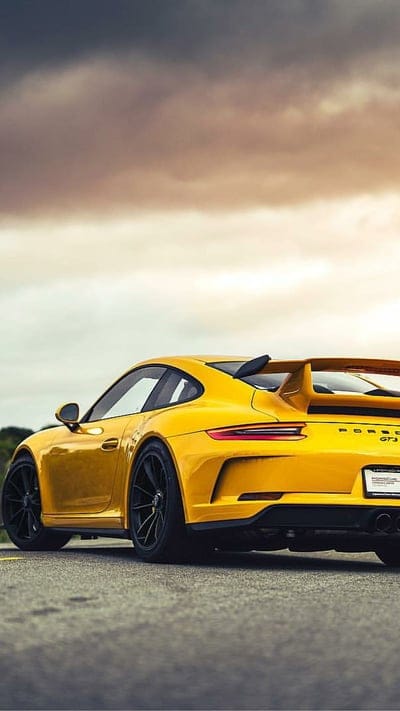 Yellow Porsche, car, hypercar, supercar rich, luxury, mobile wallpaper, android wallpaper, iPhone wallpaper, phone wallpaper