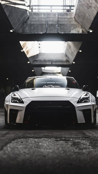 Widebody GTR, nissan, white, car, supercar sports, america, new, carbon, mobile wallpaper, android wallpaper, iPhone wallpaper, phone wallpaper