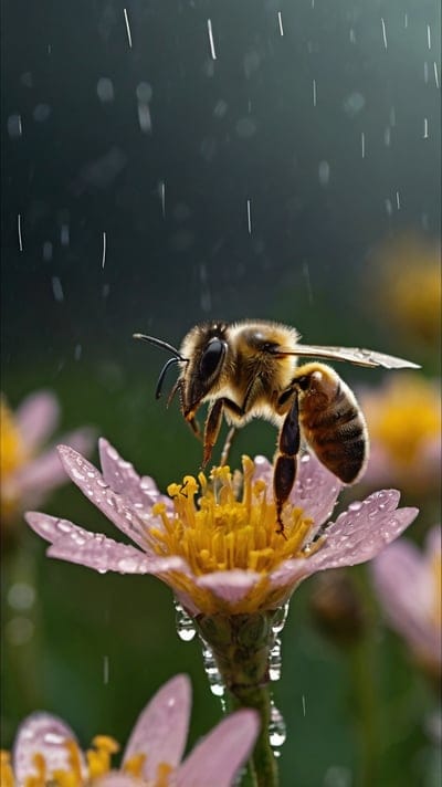 Wasp,dark,insects,rain,sad vibe,aesthetic,lone,8k wallpaper,4k wallpaper,hd backgrounds,hd wallpapers,wallpapers,aesthetic wallpapers,drenched