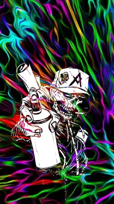Skull,graffiti
